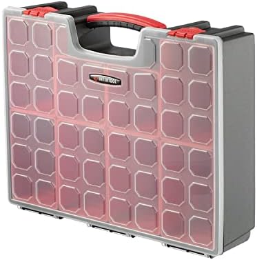 INTERTOOL Hardware Organizer with 8 Deep Removable Bins - Small Parts Storage...