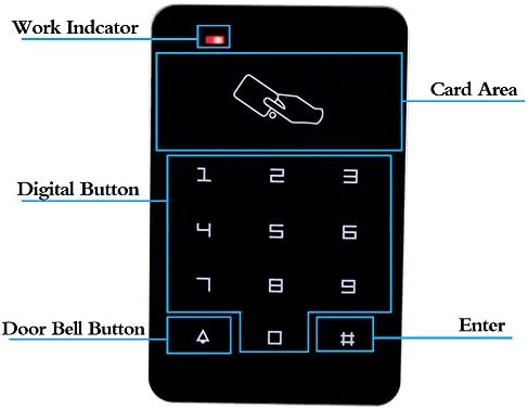 RFID Access Control System 125KHz Full Set Kit with 12V Electric Bolt Lock