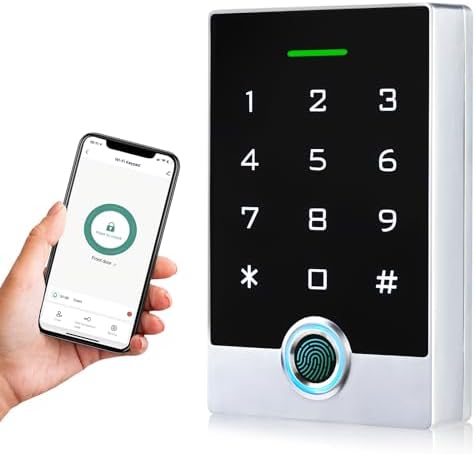 Wireless WiFi TUYA Access Control System, Fingerprint Password ID Keypad