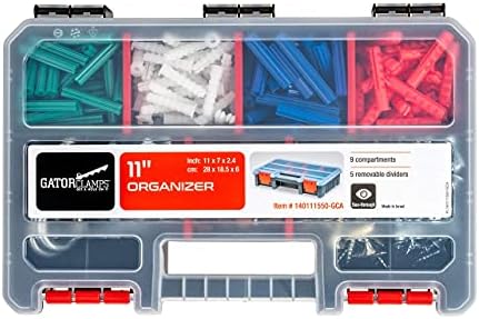 3-Pack Organizer Set – Small Parts Storage Boxes with Removable Dividers – 1 ...