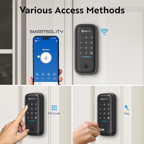 GT5K Smart Lock – Keyless Entry Door Lock with App, Keypad, and Mechanical Ke...