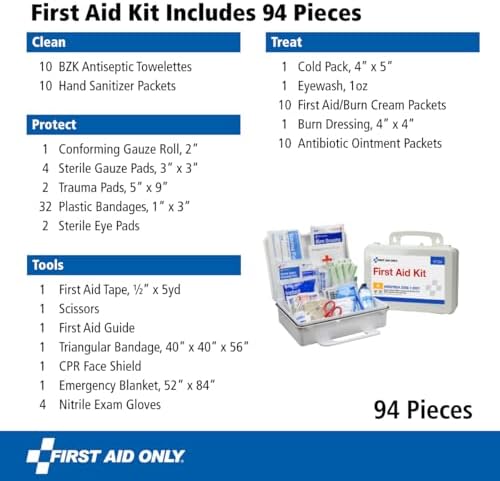 First Aid Only 25-Person ANSI Class A First Aid Kit for Workplaces