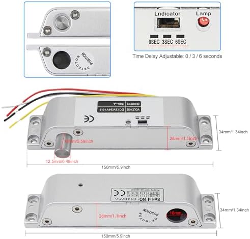 RFID Access Control System 125KHz Full Set Kit with 12V Electric Bolt Lock
