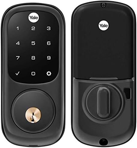 Yale Assure Lock Touchscreen Deadbolt with Wi-Fi, Black Suede