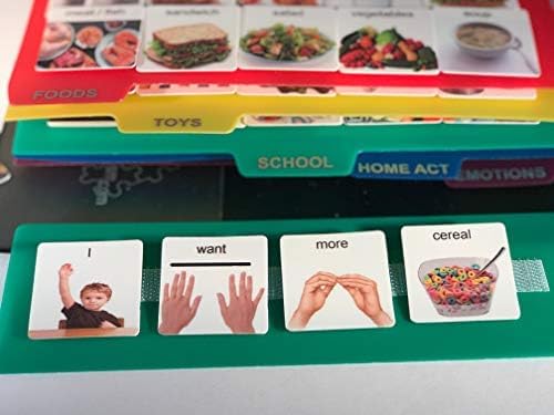 Visual Communication Book with Case, 162 ASD Photo Picture Cards: Autism
