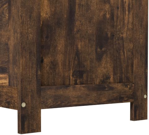 HOMCOM Storage Bench Cut-Out Handles 29.9" x 15.7" x 18.9" Rus...