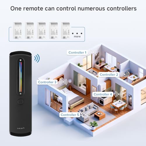 BTF-LIGHTING RF 2.4GHz Wireless Remote RC09RFB & C05W RGBWW 2.4GHz Tuya WiFi