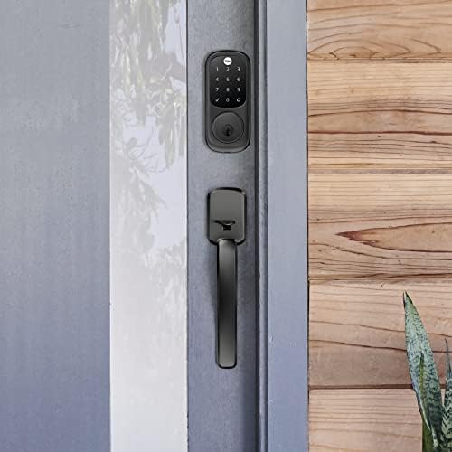 Yale Assure Lock Touchscreen Deadbolt with Wi-Fi, Black Suede
