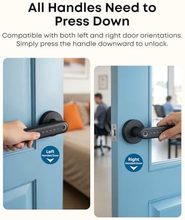 eufy Security Smart Lock FamiLock C32, Fingerprint Keyless Lock with Handle