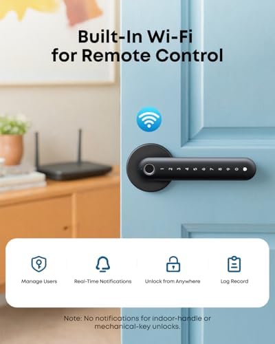 eufy Security Smart Lock FamiLock C32, Fingerprint Keyless Lock with Handle