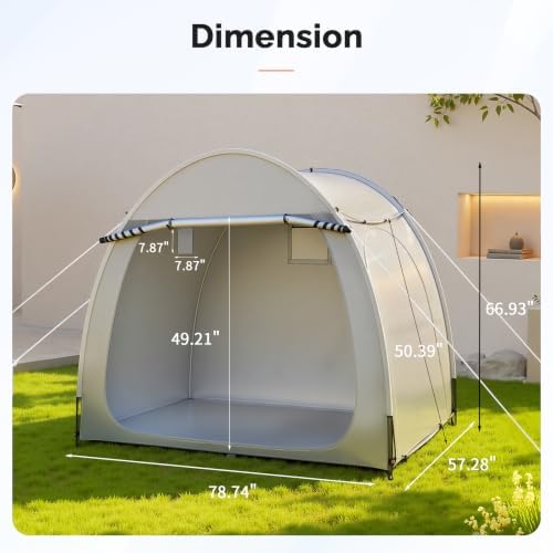 VINGLI Bike Storage Shed Tent for 4-5 Bikes, Outdoor Portable Bicycle Storage...