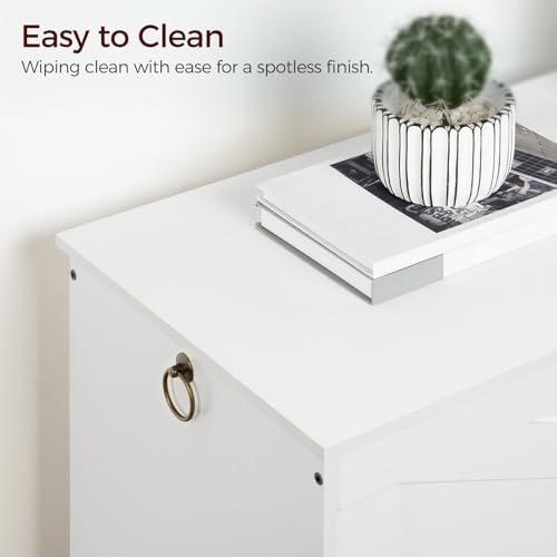 MAHANCRIS 47.2" Storage Chest with Lid, Storage Bench with Safety Hinges