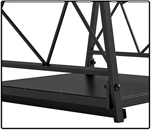 Fire Beauty Folding Iron Firewood Log Rack for Indoor & Outdoor Storage