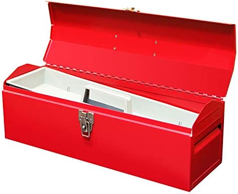 BIG RED TB101 Torin 19" Hip Roof Style Portable Steel Tool Box with Meta...