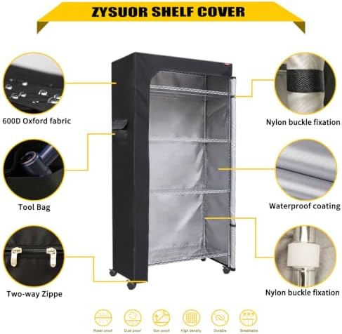 Shelf Dust Covers for Wire Shelving, Fits 48" W x 18" D x 72" ...