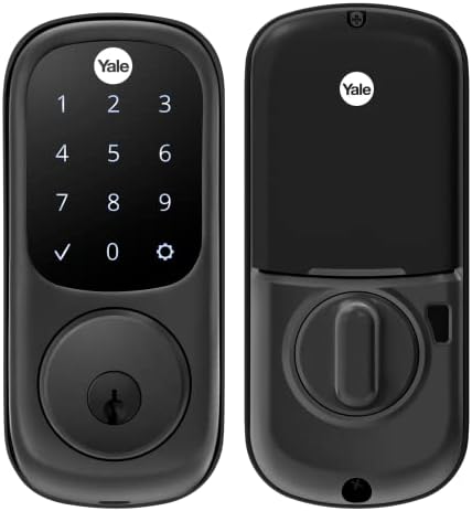 Yale Assure Lock Touchscreen Deadbolt with Wi-Fi, Black Suede