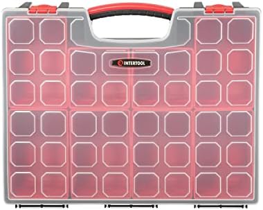 INTERTOOL Hardware Organizer with 8 Deep Removable Bins - Small Parts Storage...
