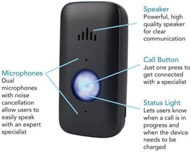 Safety+ 4G Medical Alert System: Fall Detection, GPS Location, 24/7 Monitoring