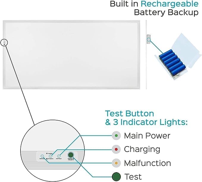 LED ENERGY PLUS 2X4 LED Flat Panel Light (2 Pack)