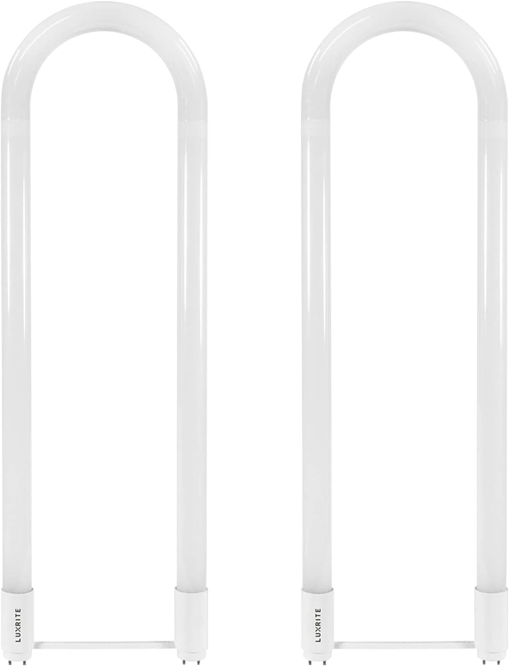 LUXRITE U Bend LED Tube Light, T8 T12, 3000K Soft White, 2000 Lumens, (2 Pack)