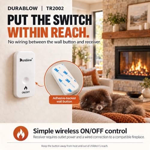 Durablow TR2002 Gas Fireplace Remote Control