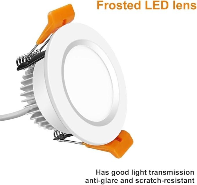 inShareplus 2 Inch LED Recessed Lighting, Downlight Dimmable 3W, 3000K Warm (...