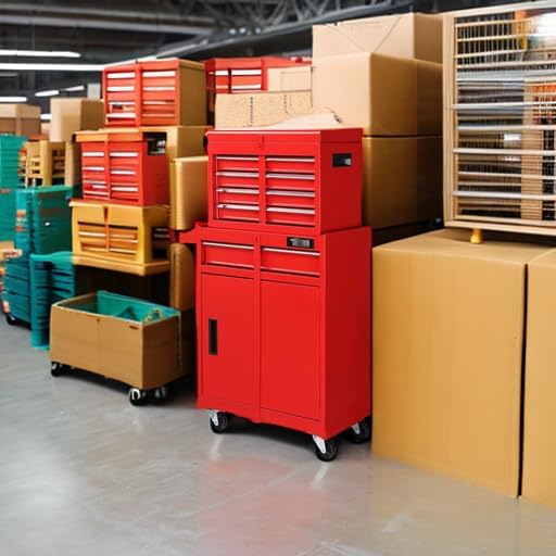 TUFFIOM 5-Drawer Rolling Tool Chest, Tool Storage Cabinet w/Drawers, Lockable...