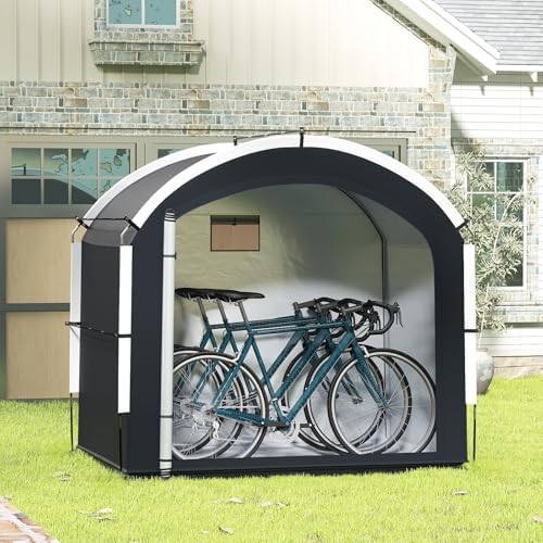 Goplus Bike Storage Shed Tent, 7.2 x 4.9 FT Outdoor Bike Storage Sheds w/210D...