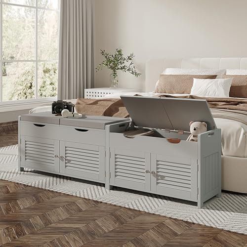 ChooChoo Shoe Storage Bench with Lift Top Storage & Cushioned Seats