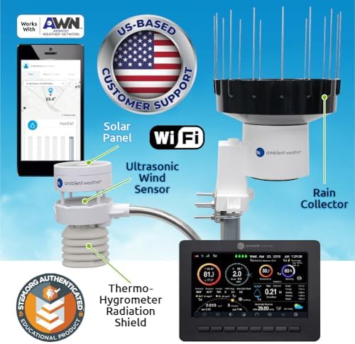 Ambient Weather WS-5000 Ultrasonic Smart Weather Station