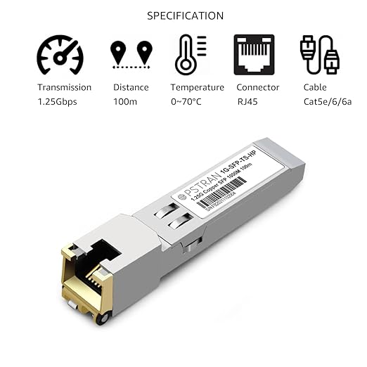 OPSTRAN 1000BASE-T SFP RJ45 Copper Transceiver Module Compatible (10 Pack)