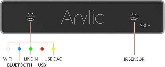 Arylic Stereo WiFi and Bluetooth 5.0, 2-Channel Class D Wireless Mini Home