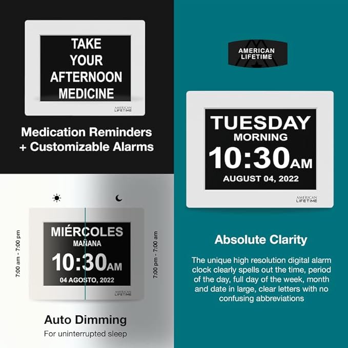 American Lifetime 【New 2023】 Dementia Clock Large Digital Clock