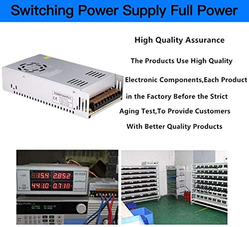 30A 360W 12V DC Power Supply, Universal Regulated Switching AC 110V/220V to D...