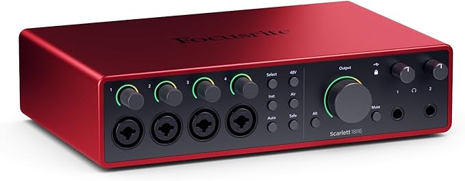 Focusrite Scarlett 18i16 4th Gen USB Audio Interface,