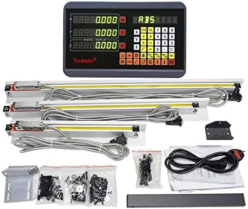 26" 30" 12" DRO 3 Axis Digital Readout 5um Precision Linear Gl...