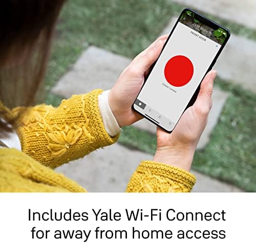 Yale Assure Lock Touchscreen Deadbolt with Wi-Fi, Black Suede