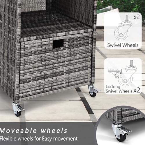 Outdoor Towel Rack for Pool Outdoor Pool Towel Storage Cabinet with Shelf &am...