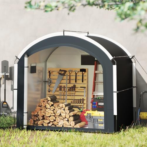 Goplus Bike Storage Shed Tent, 7.2 x 4.9 FT Outdoor Bike Storage Sheds w/210D...