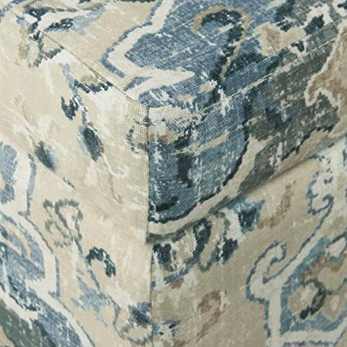 HomePop 36" Decorative Storage Bench - Antiqued Blue
