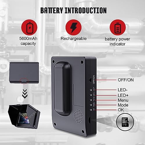Sewer Camera 165ft/50m 4.3" Pipe Inspection Camera with 16G DVR IP68 Wat...