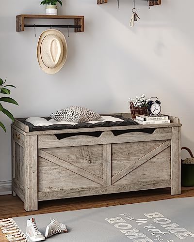 Hzuaneri 39" Storage Chest | Stuffed Animal and Blanket Storage for Bedroom