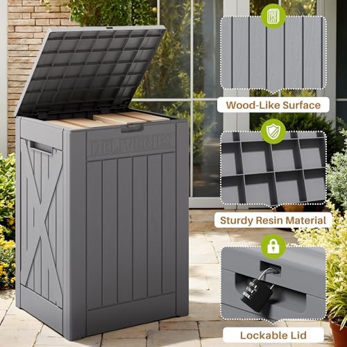Devoko 48 Gallon Package Delivery Box Outdoor Secure Lockable