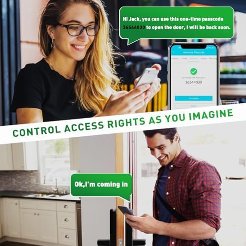 Smart Door Lock, OLUMAT Keyless Entry Door Lock Fingerprint Door Lock with Ke...