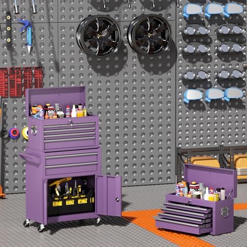 INTERGREAT Tool Chest, Assembled 8-Drawers Rolling Tool Chest with Wheels, De...