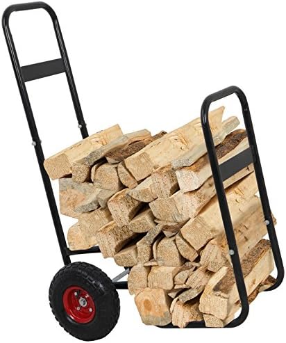 ZENY Portable Firewood Hauler & Carrier, Black