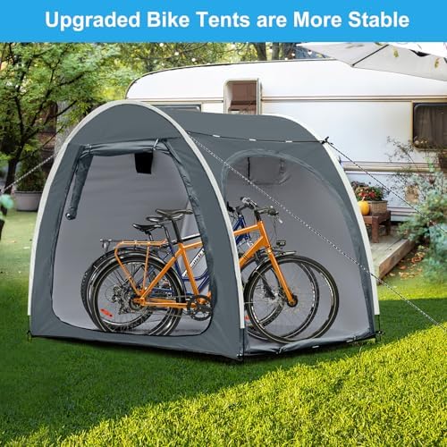 UNP Bike Storage Shed Tent, Waterproof Bike Storage Tent for 1/2/3/4 Bikes