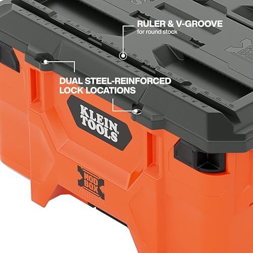 Klein Tools 54200MBX MODbox Medium Deep Tool Box, Heavy Duty Organizer with R...