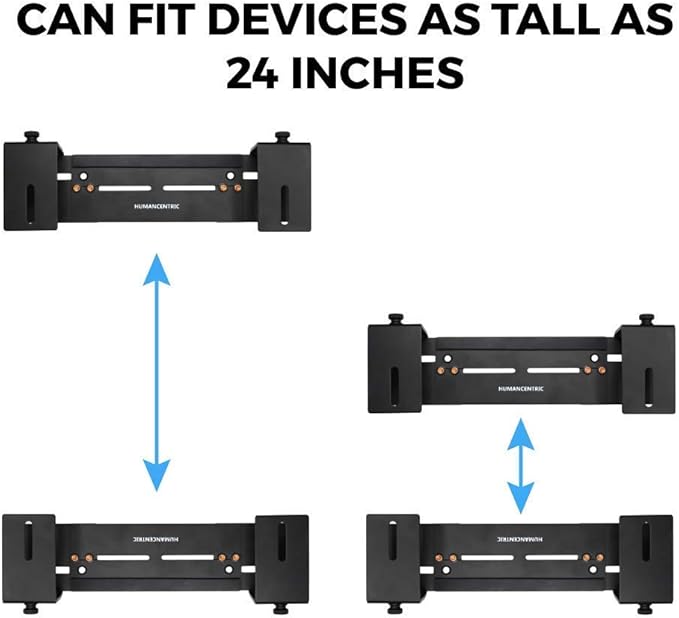 HumanCentric Adjustable Device Wall Mount, Cable Box and Modem Bracket