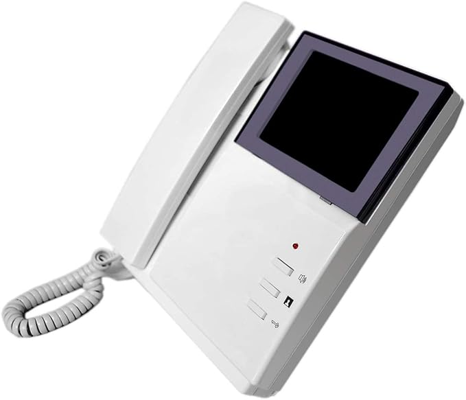 AMOCAM Wired Video Intercom Doorbell System 4.3 Inches HD LCD 2- Monitor Video